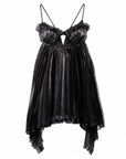Mermaid Skin Mini Dress in Whimsy Black