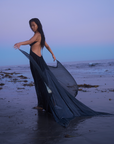 Mermaid Skin Gown in Whimsy Black