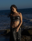 Sea Shell Top in Whimsy Black