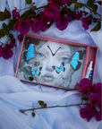 Blue Morpho Face Jewelry