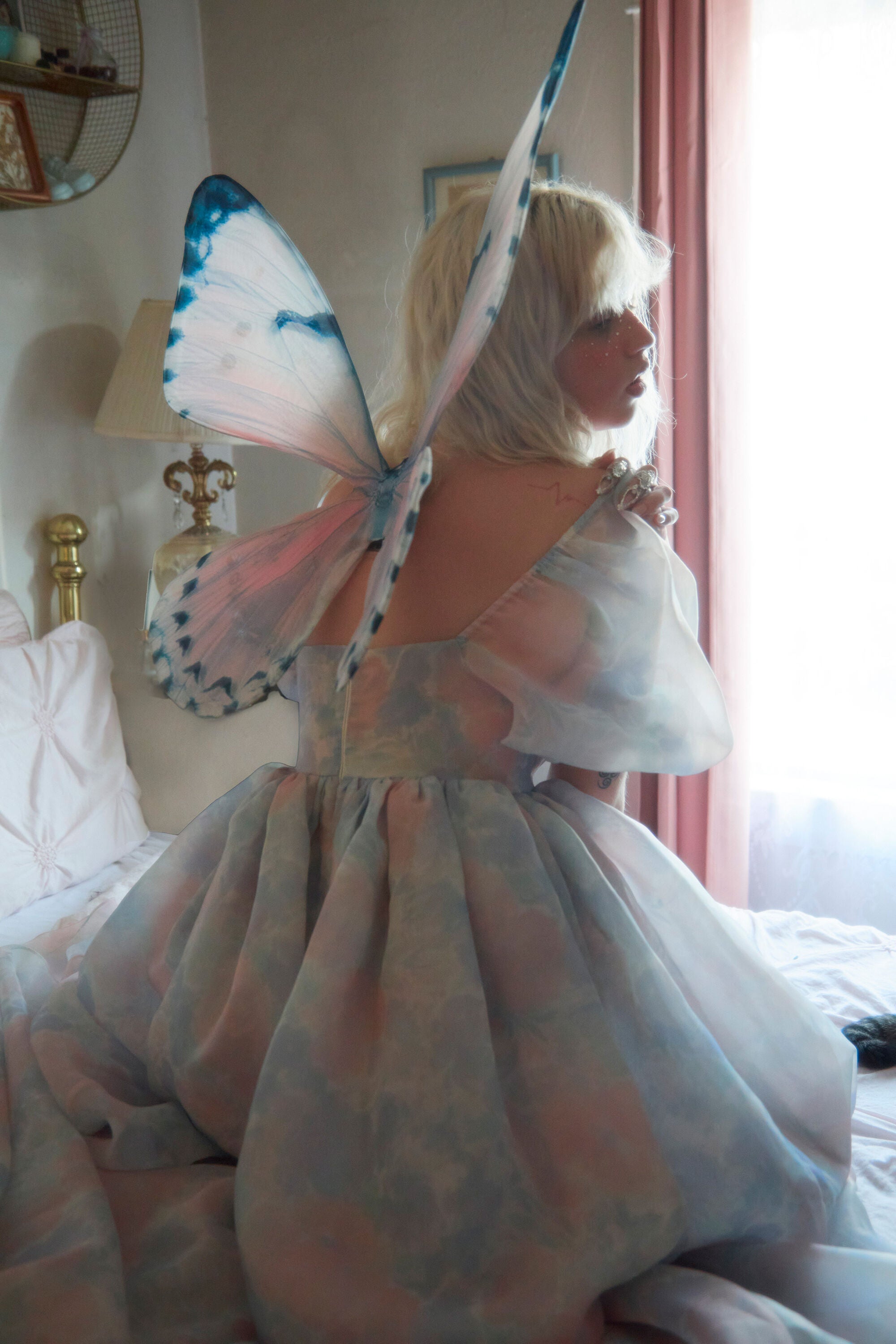 Rosewater Pink Floating Butterfly Wings