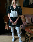 Renaissance Punk Ruffled Spike Collar
