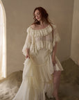 Ruffled Wave Maxi Skirt