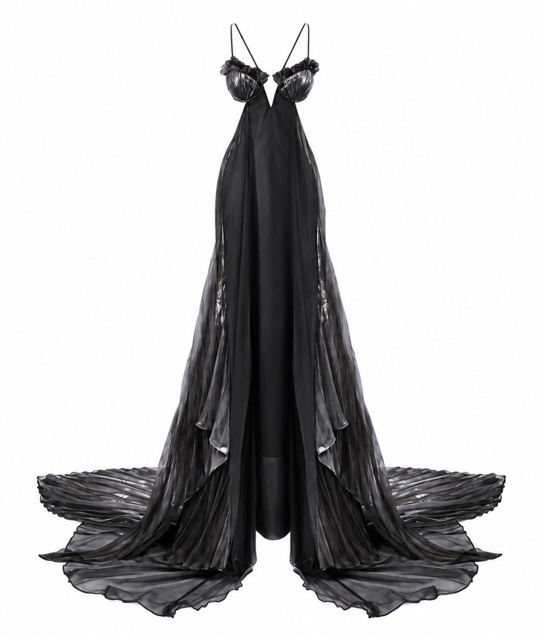 Mermaid Skin Gown in Whimsy Black