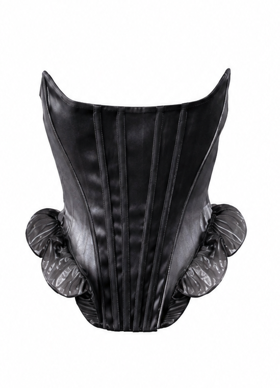 Sea Glass Corset in Whimsy Black