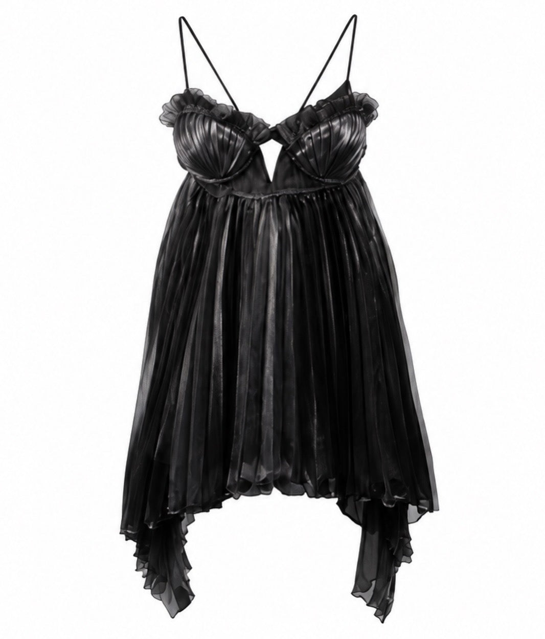 Mermaid Skin Mini Dress in Whimsy Black
