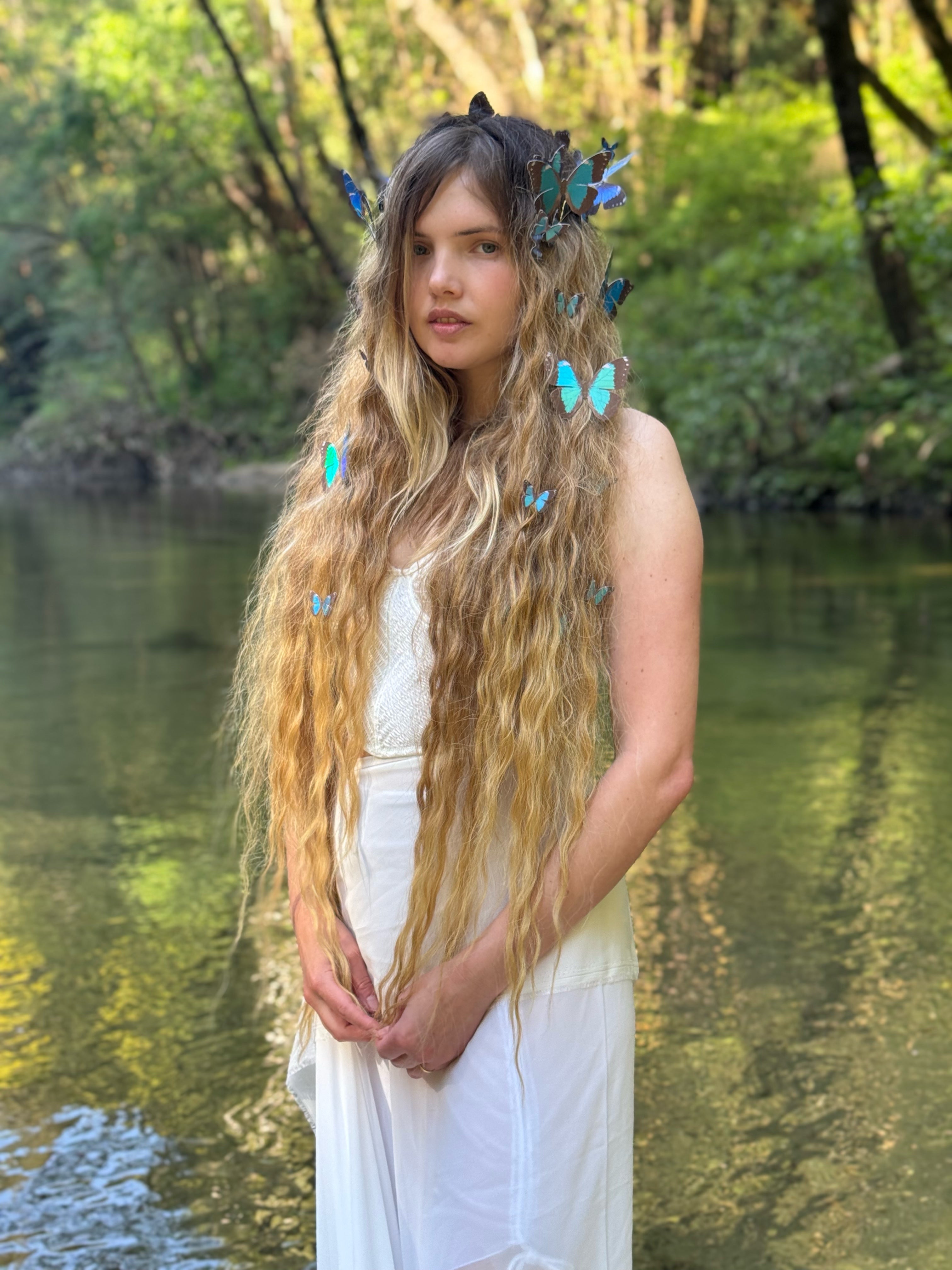 Blue Morpho Butterfly Crown