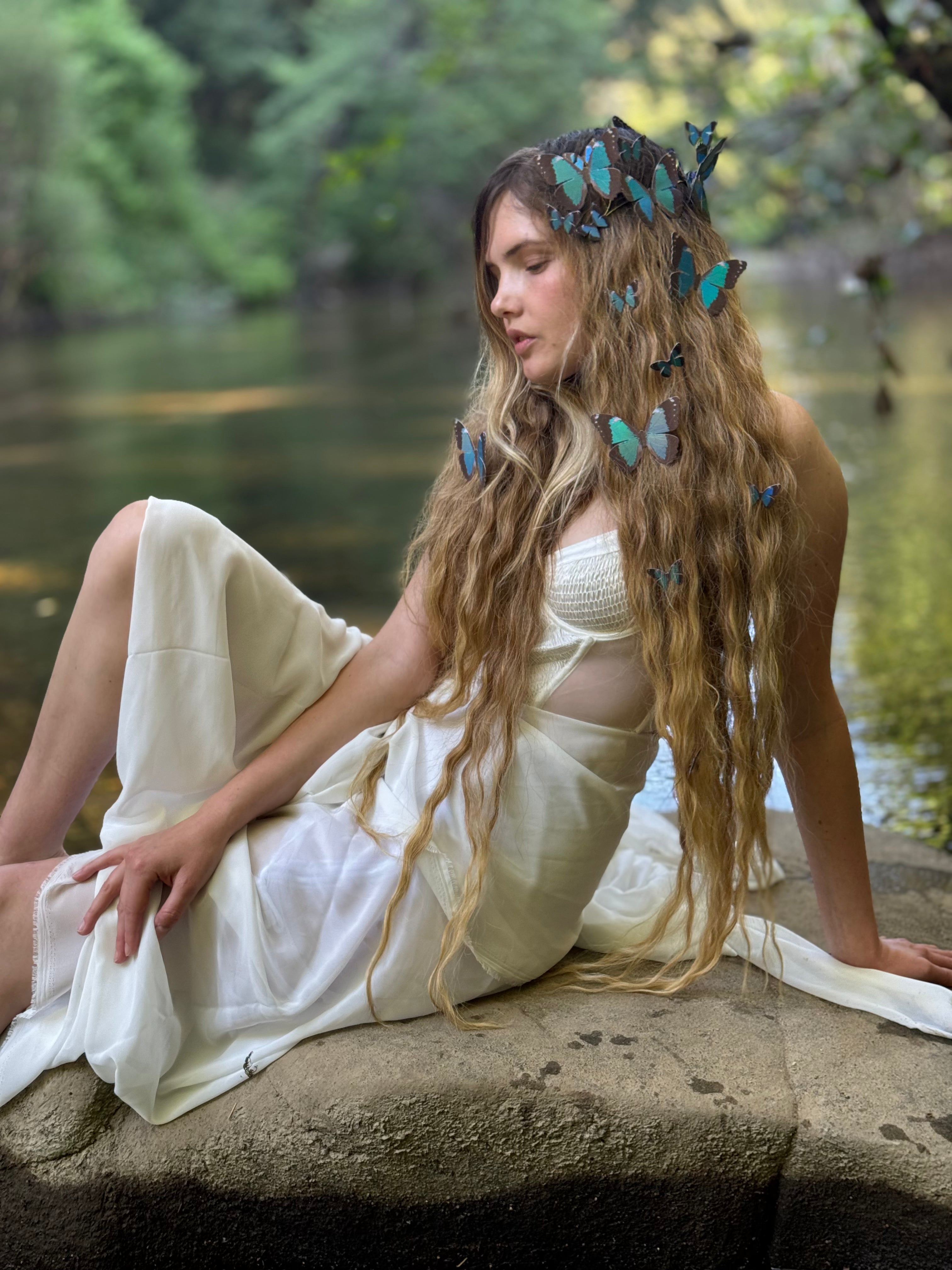 Blue Morpho Butterfly Crown