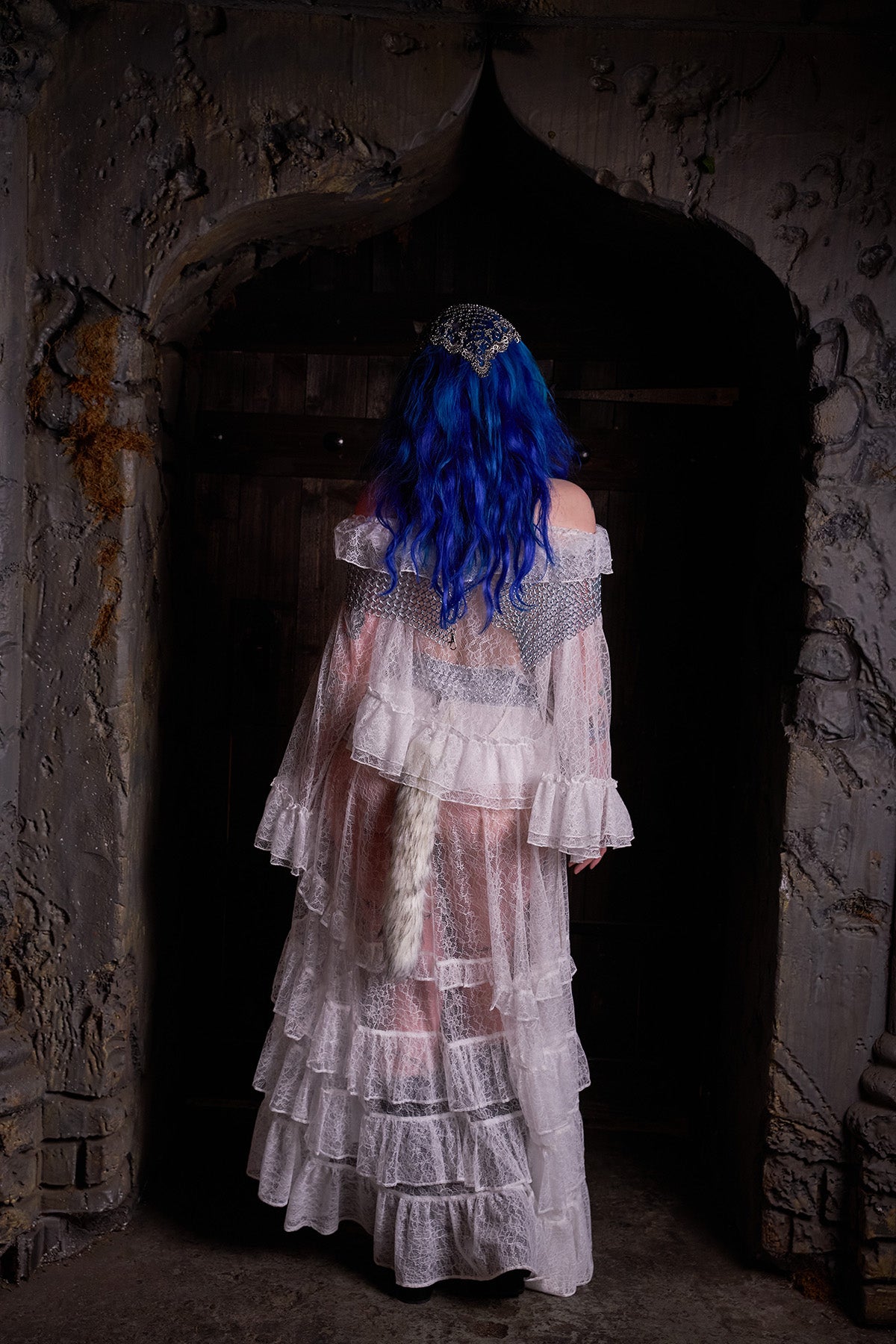 Chapel Veil Lace Poncho Top