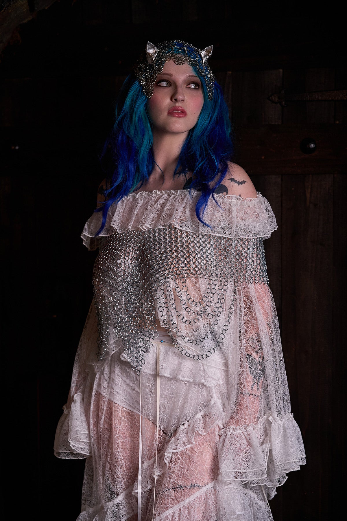 Chapel Veil Lace Poncho Top