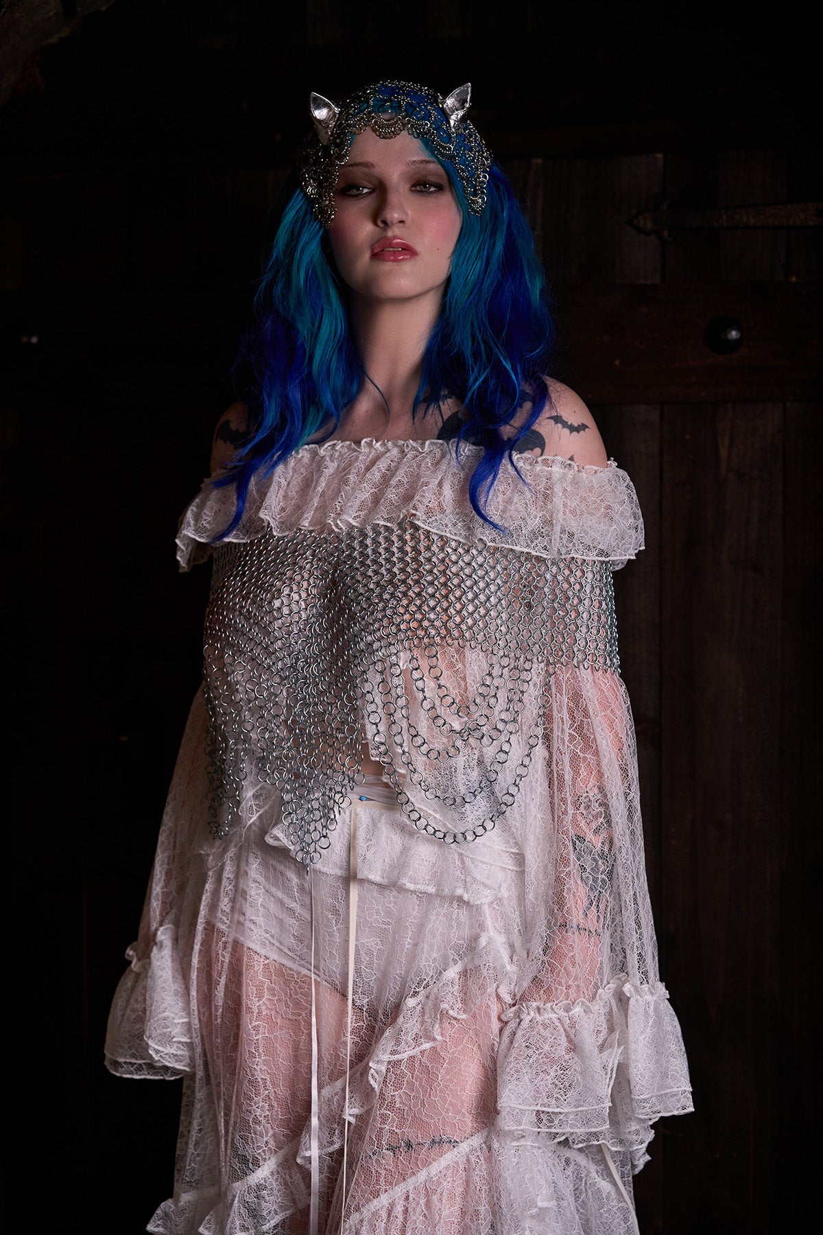 Chapel Veil Lace Poncho Top