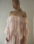 Ruffled Wave Poncho Top