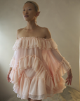 Ruffled Wave Poncho Top