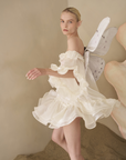 Ruffled Wave Mini Skirt in Jellyfish Organza