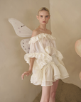 Ruffled Wave Mini Skirt in Jellyfish Organza