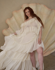 Ruffled Wave Maxi Skirt