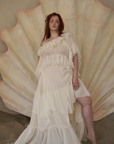 Ruffled Wave Maxi Skirt
