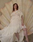 Ruffled Wave Maxi Skirt