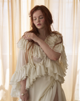 Ruffled Wave Maxi Skirt