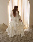 Ruffled Wave Maxi Skirt