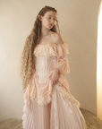 Ruffled Wave Poncho Dress