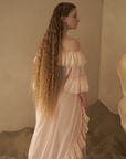 Ruffled Wave Poncho Dress