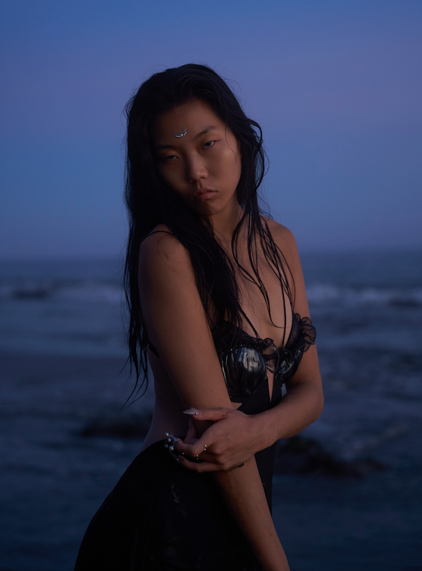 Mermaid Skin Gown in Whimsy Black