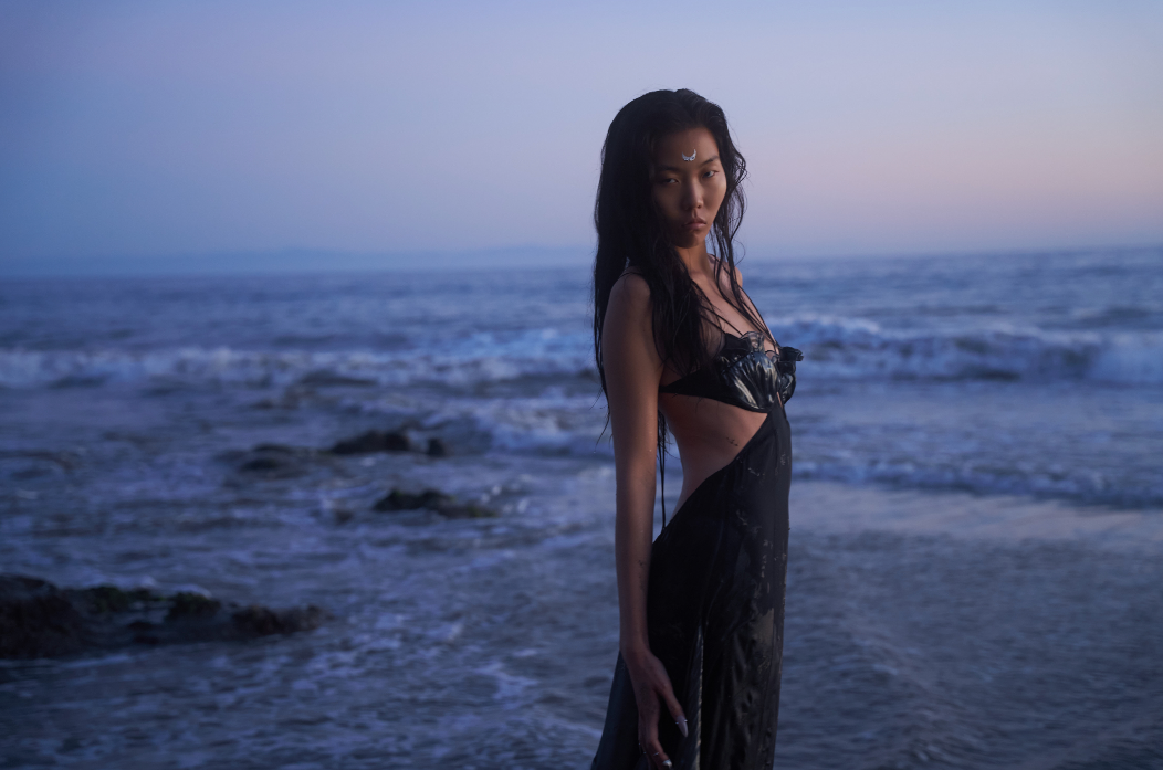 Mermaid Skin Gown in Whimsy Black