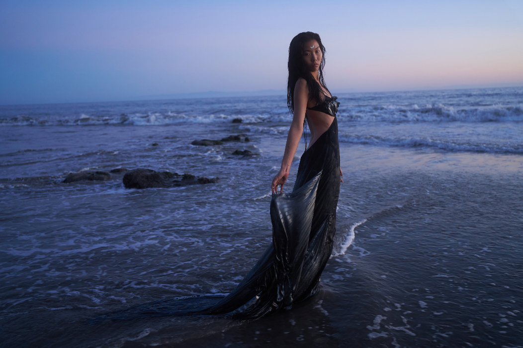 Mermaid Skin Gown in Whimsy Black