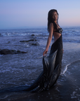 Mermaid Skin Gown in Whimsy Black