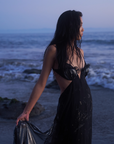 Mermaid Skin Gown in Whimsy Black