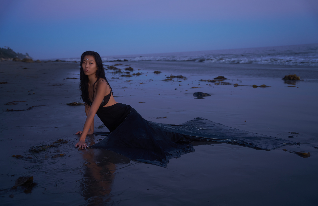 Mermaid Skin Gown in Whimsy Black