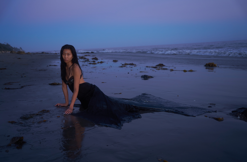Mermaid Skin Gown in Whimsy Black