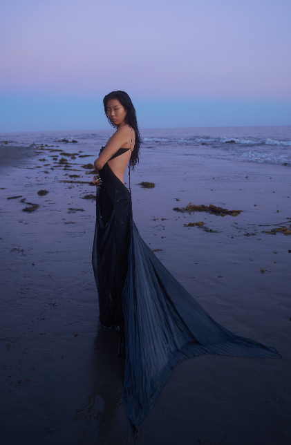 Mermaid Skin Gown in Whimsy Black