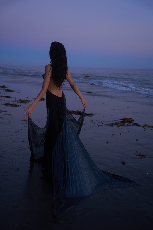 Mermaid Skin Gown in Whimsy Black