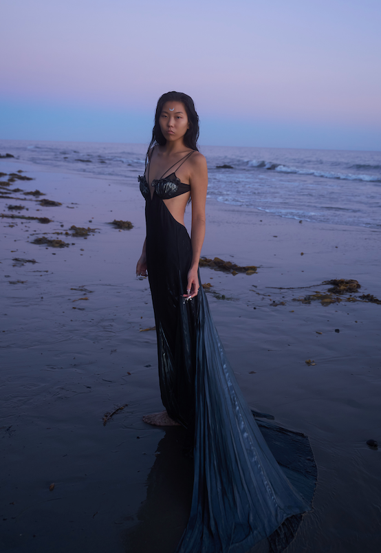 Mermaid Skin Gown in Whimsy Black