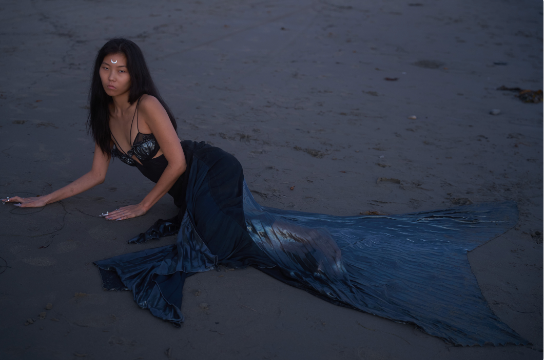 Mermaid Skin Gown in Whimsy Black