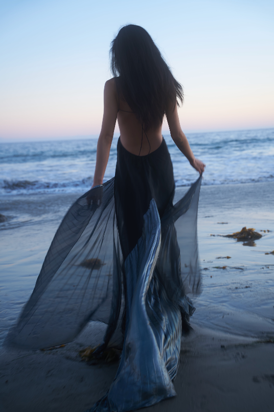 Mermaid Skin Gown in Whimsy Black
