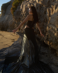 Sea Glass Corset in Whimsy Black