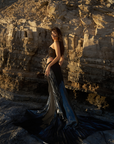 Sea Glass Corset in Whimsy Black
