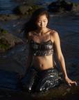 Sea Shell Top in Whimsy Black