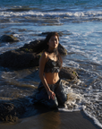 Sea Shell Top in Whimsy Black