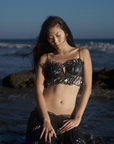 Sea Shell Top in Whimsy Black