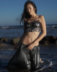 Sea Shell Top in Whimsy Black