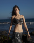 Sea Shell Top in Whimsy Black