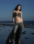 Sea Shell Top in Whimsy Black