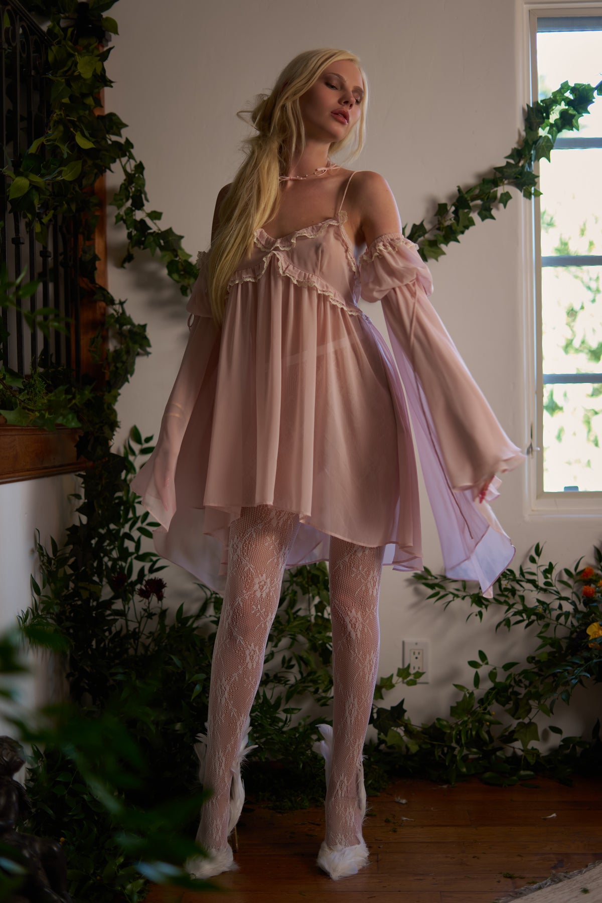 Sweet Nothings Mini Dress and Sleeves