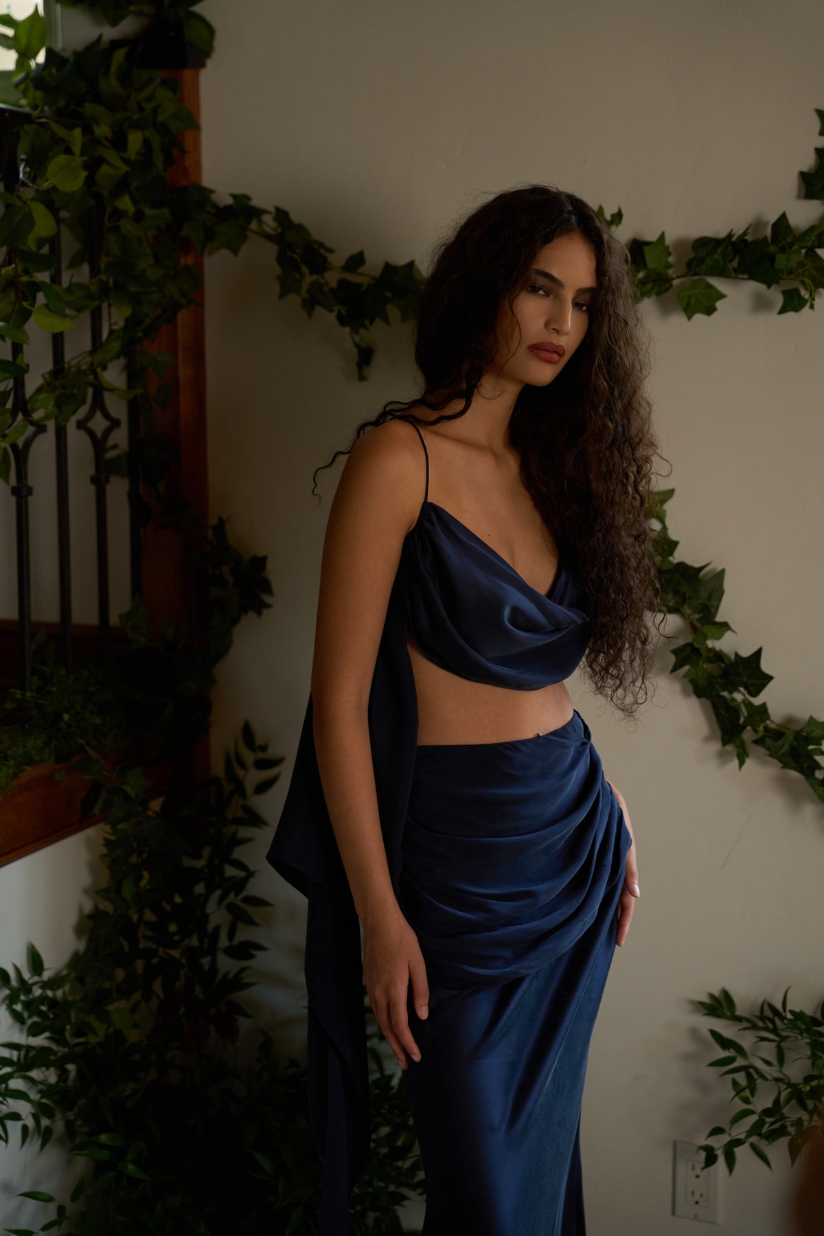 Confessions Draped Maxi Skirt