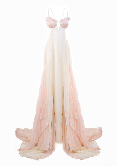 iron fist mermaid dress Mermaid Skin Gown Sunwash/Queen Conch Fins / 2XS