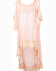 Ruffled Wave Poncho Dress